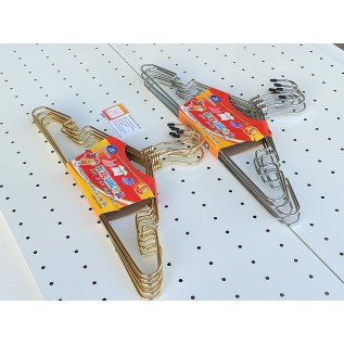 Вішалки-плечики металеві 400х4мм. з поворотним гачком (золотисті)